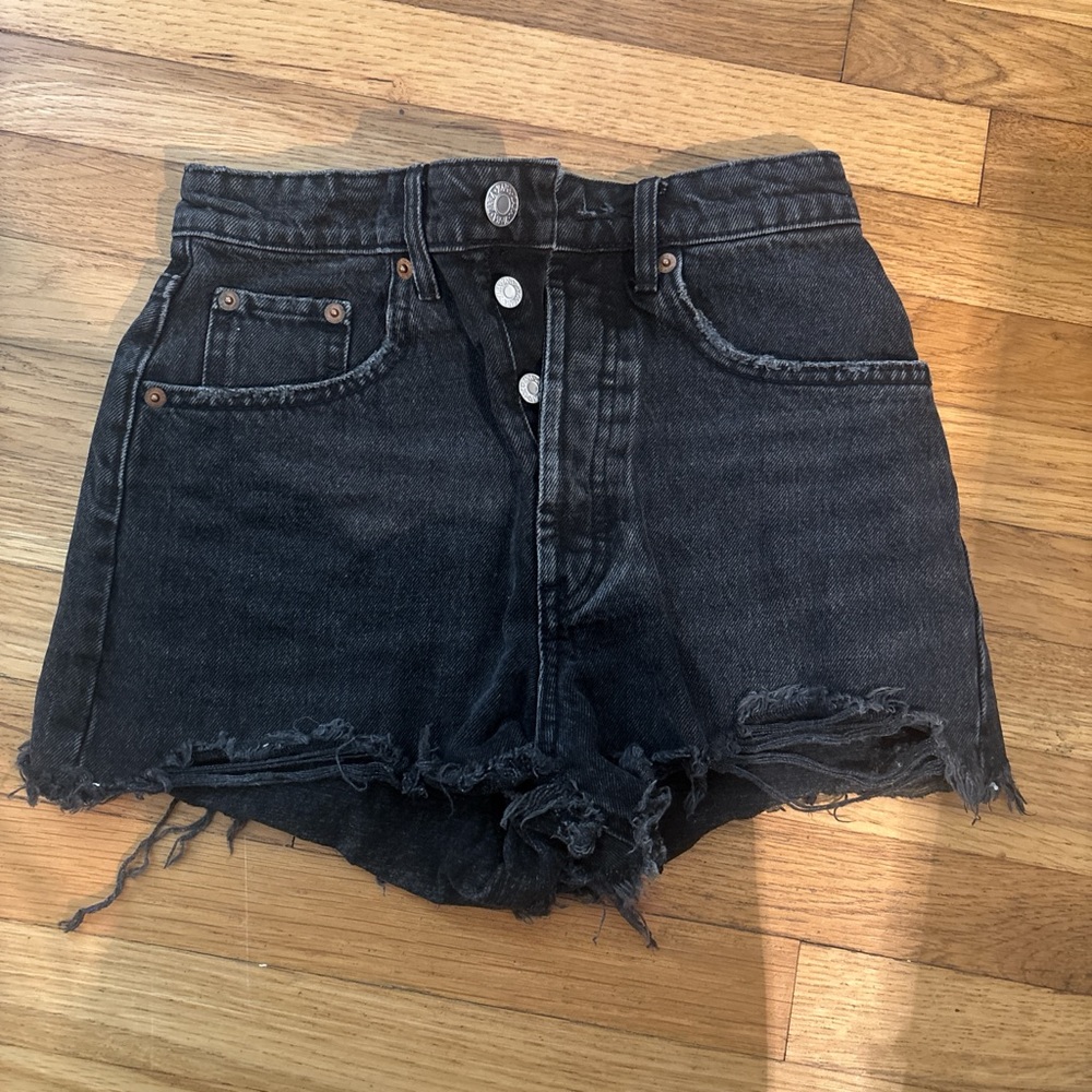 Zara Dark Denim Jean Shorts
